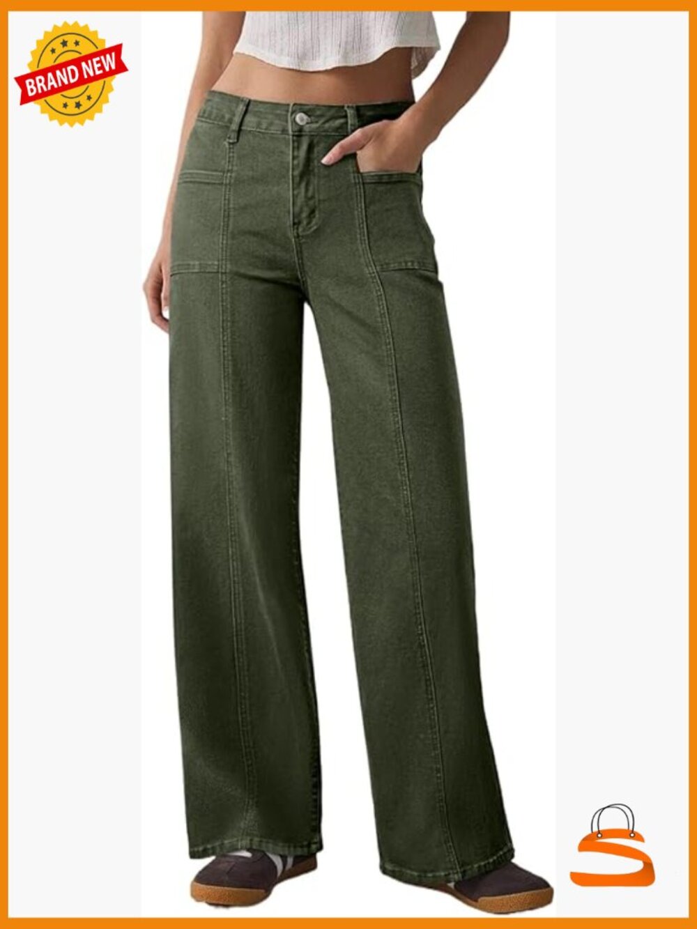 High Waisted Wide Leg Stretchy Baggy Jeans Women